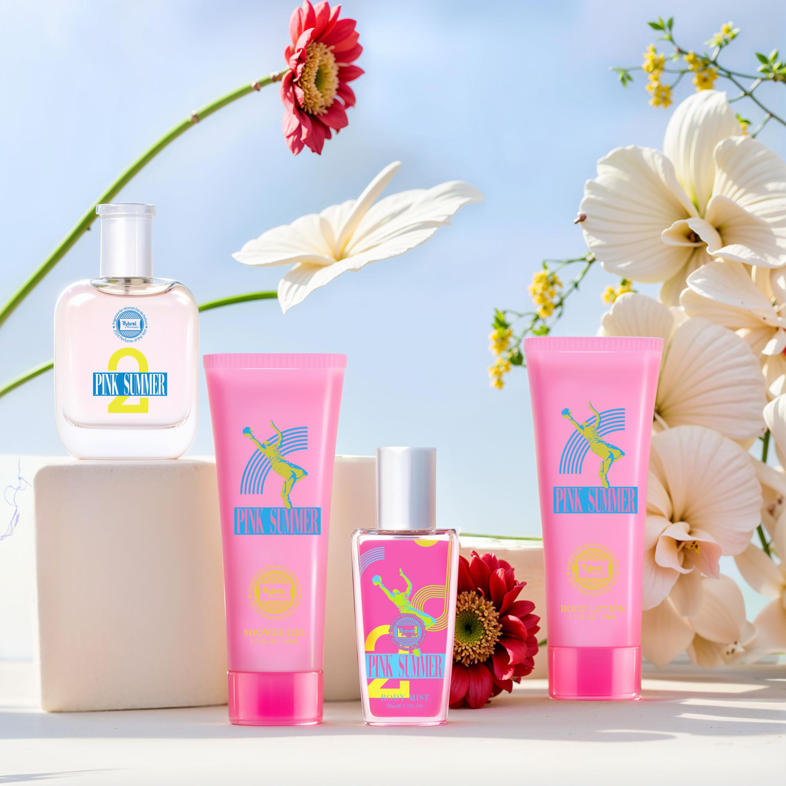 Amazon.com : Hybrid & Company Pink Summer 4-Piece Gift Set