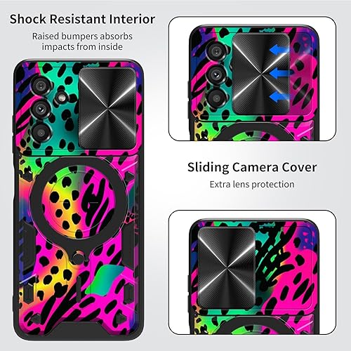 Vista 143 de Funda protectora híbrida para Samsung Galaxy A53 5G de 6.5 pulgadas y anillo giratorio de 360 grados, función atril, híbrida, de doble capa