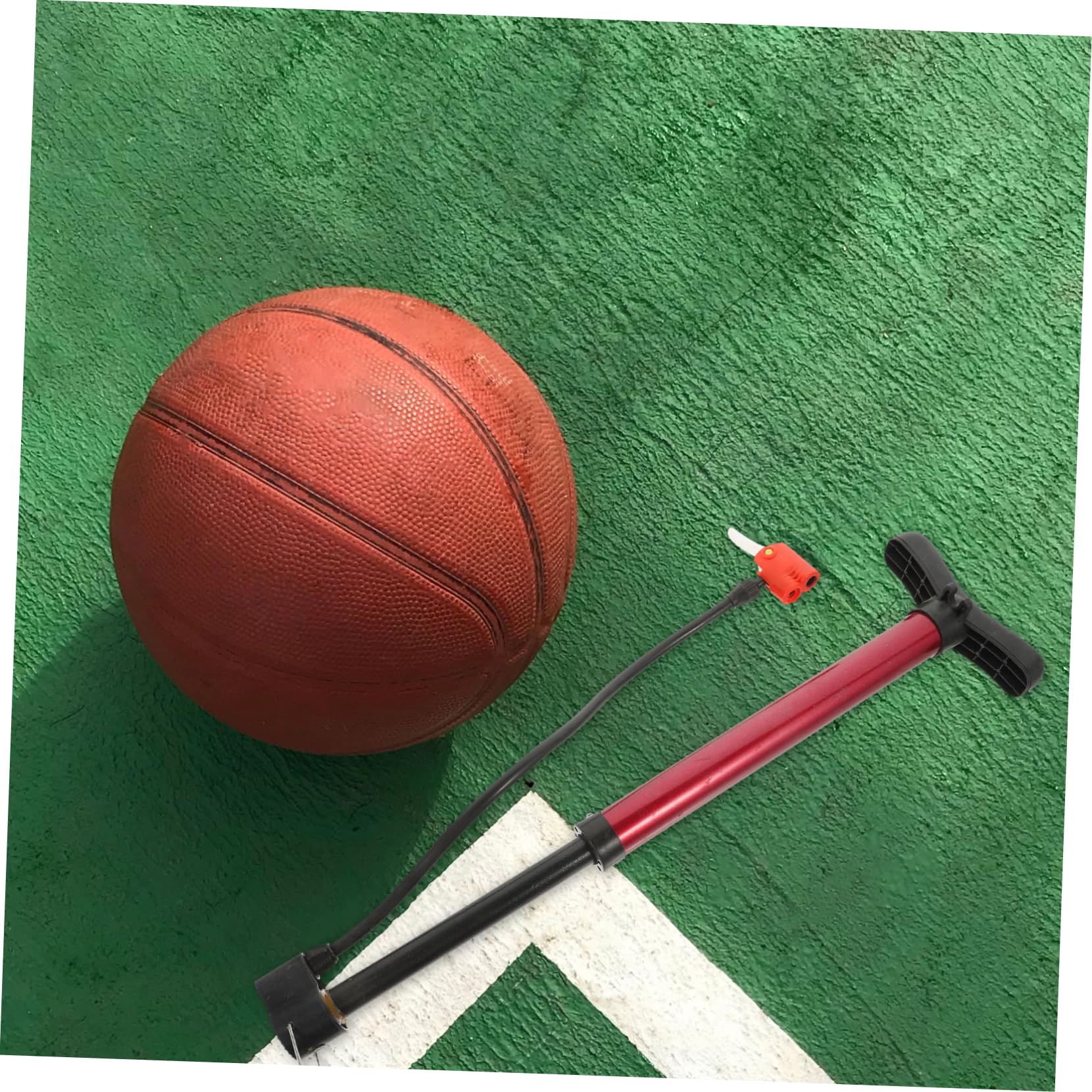 NAMOARLY Portable Bike Air Pump Lightweight Foot Inflator for Bicycles Motorcycles and Balls Convenient Design for Home Go Use Compact and Practical Cycling Accessory