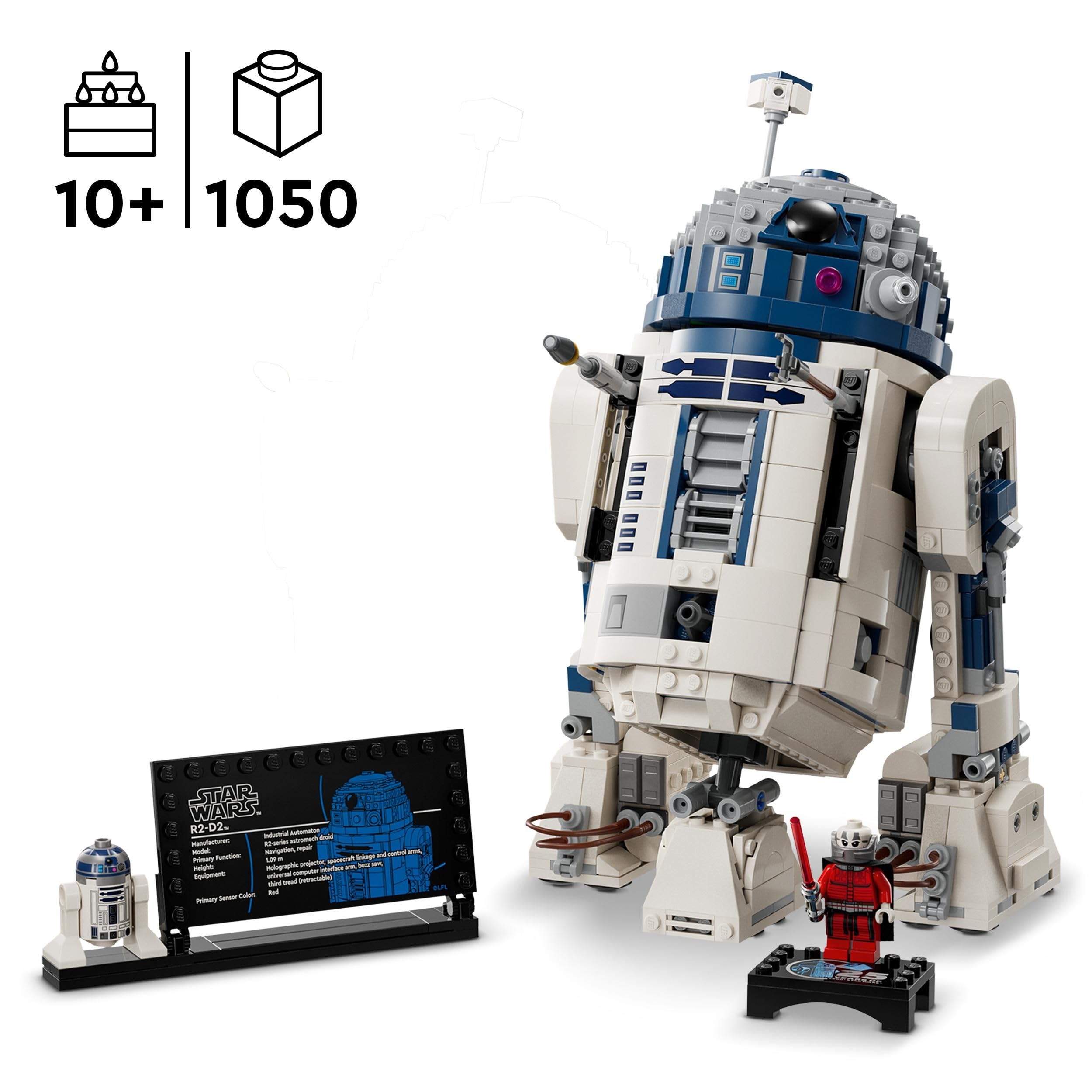 LEGO Star Wars R2-D2, Modell-Set für Kinder, Jungen & Mädchen & Icons McLaren MP4/4 & Ayrton Senna Modellauto Set