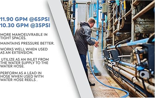 Miniatura 6 de BluBird AG-Lite - Manguera de goma para el jardín, adecuada para agua caliente y fría Ultraligera y superfuerte.