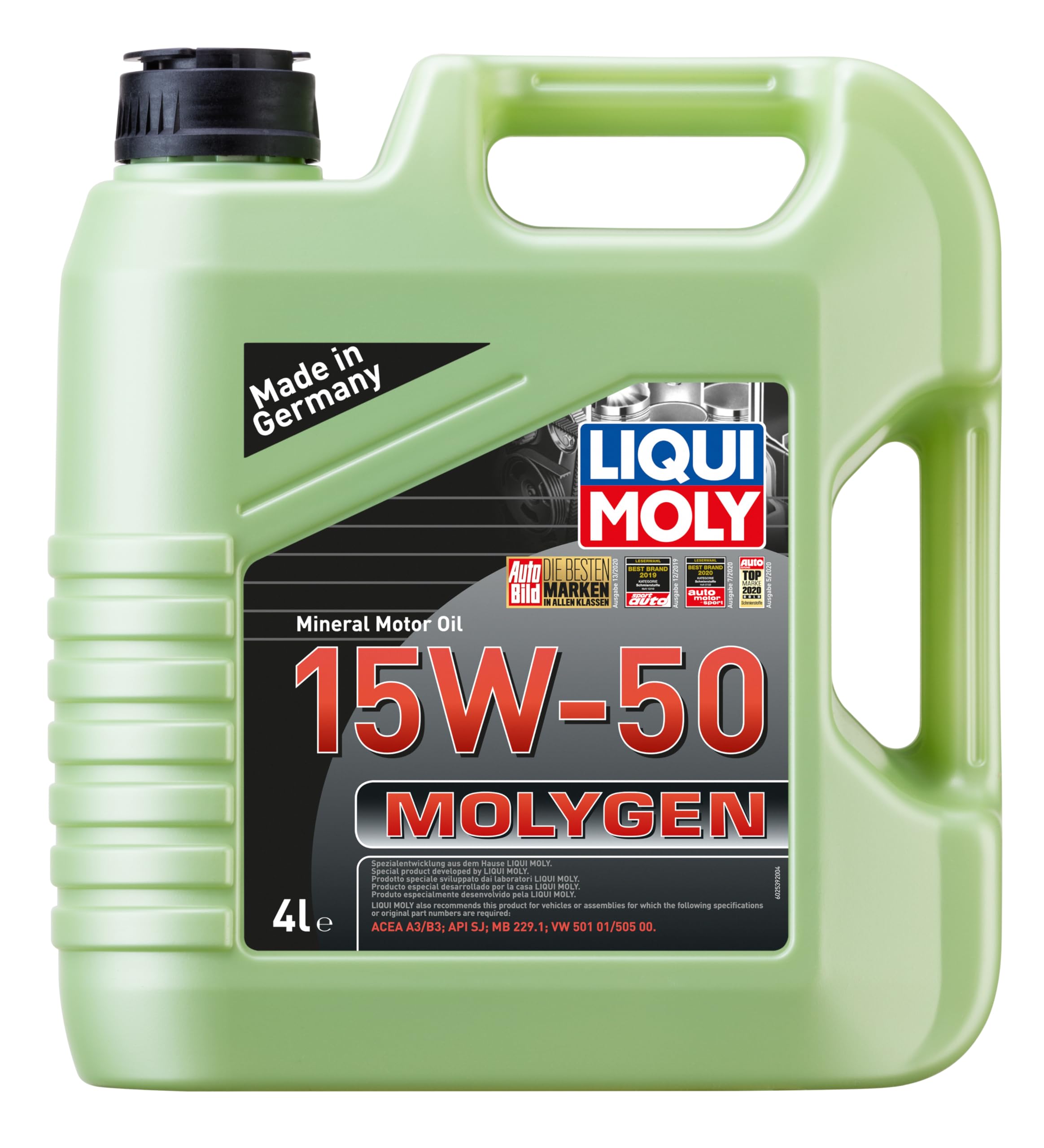 Liqui Moly Molygen 15W-50 4 l Otomotiv Bakım Ürünü