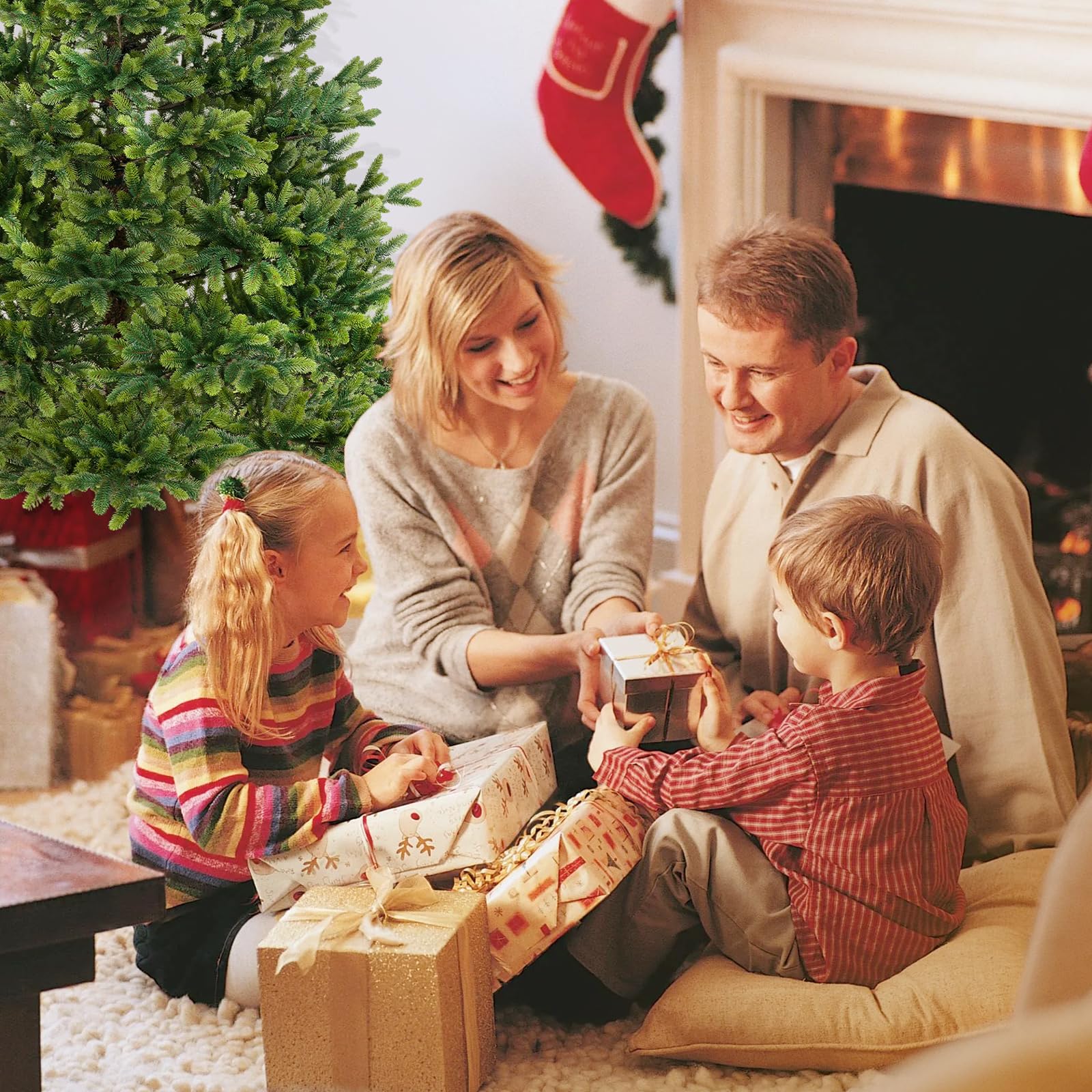 SHareconn Árbol de Navidad Artificial 100% PE 198 cm