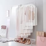 Simple Houseware 40/50/60-Inch Sacs de vêtements transparents avec fermeture éclair 10 Paquet pour Combinaisons, Robes, Costumes, Uniforme