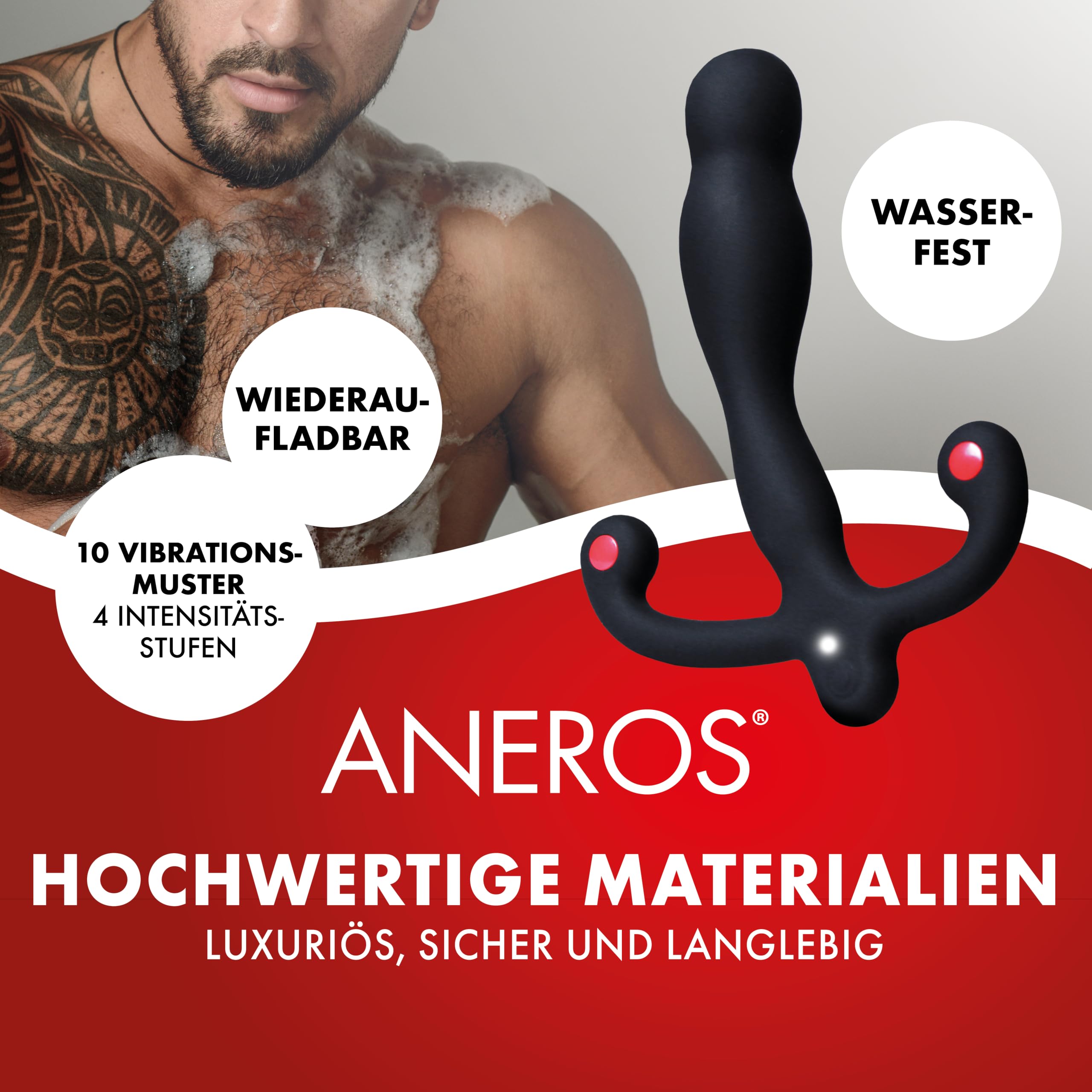 Aneros Eupho Syn V - Vibrierender Prostata Stimulator - Schwarz