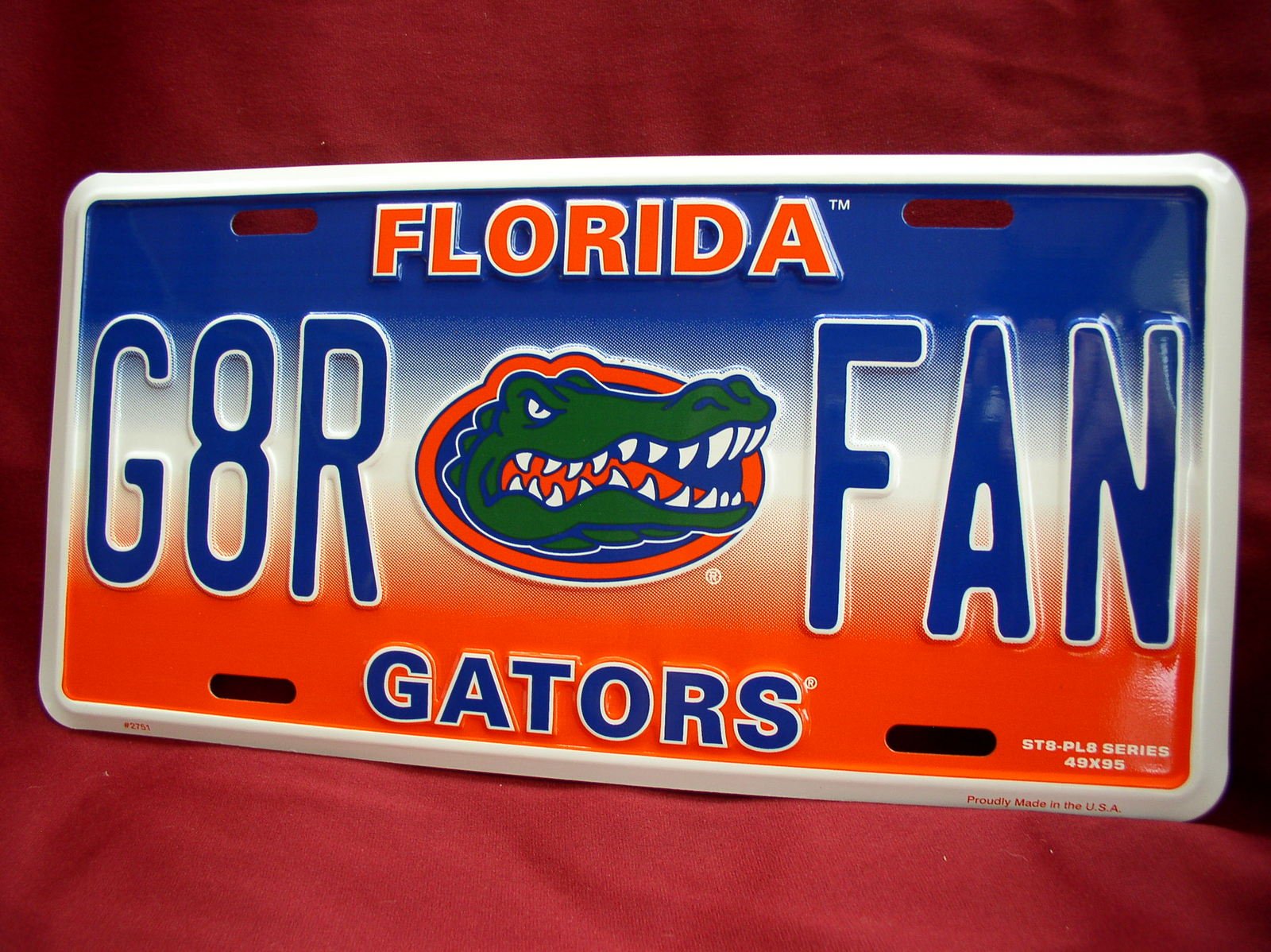 Florida Gators G8R Fan License Plate Car Tag Sign New
