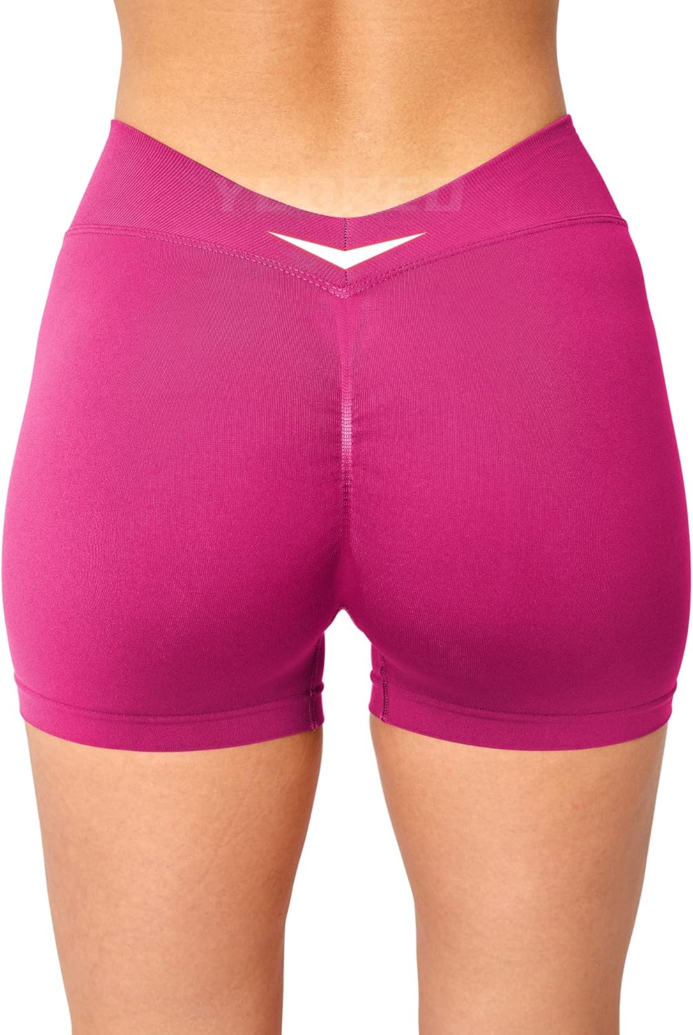 YEOREO Workout Scrunch Shorts Women V Back Gym Butt Lifting Liz High Waisted Seamless Shorts - Image 8