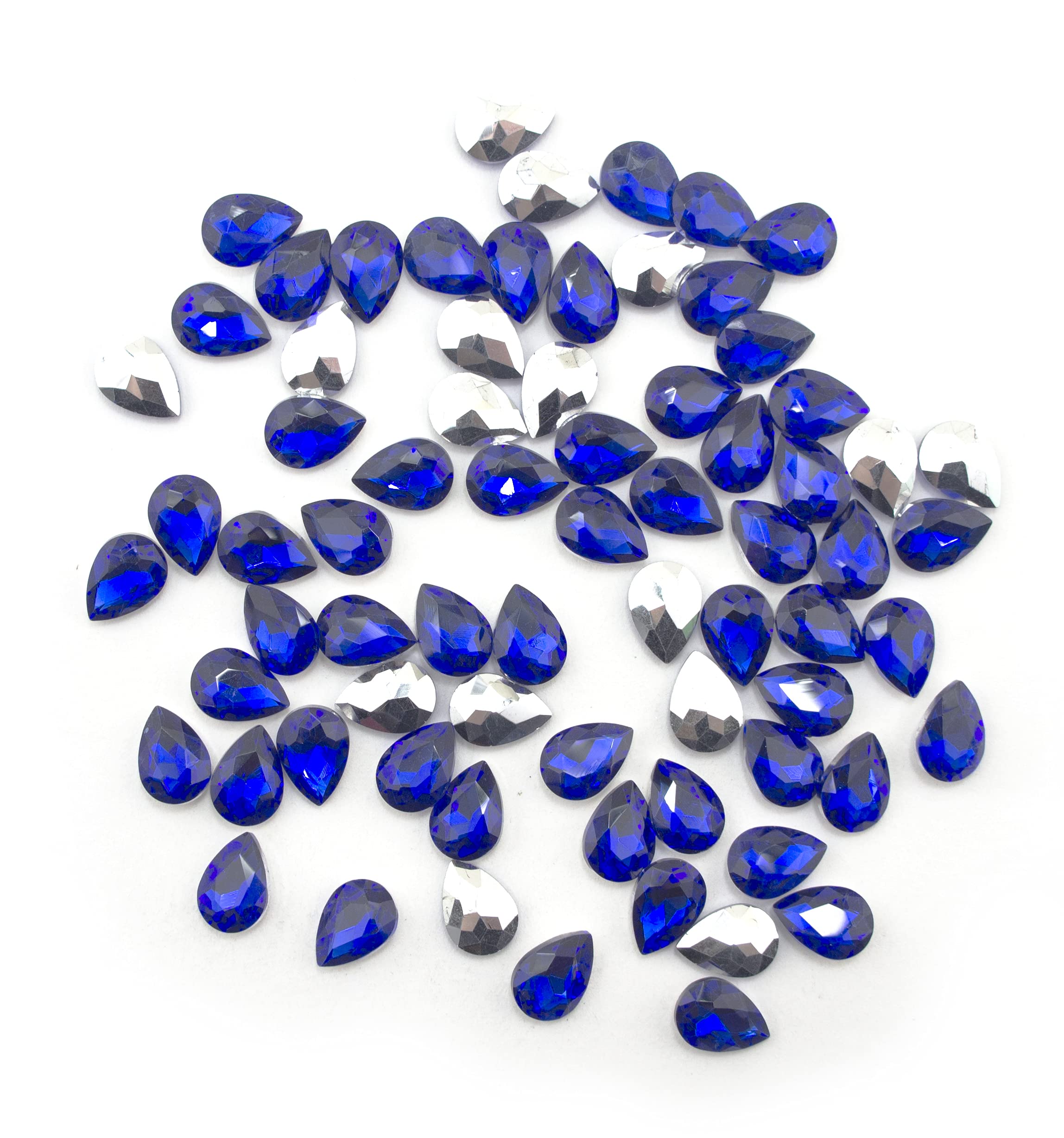 Strass bleu roi goutte HAND à coudre pour customiser une robe