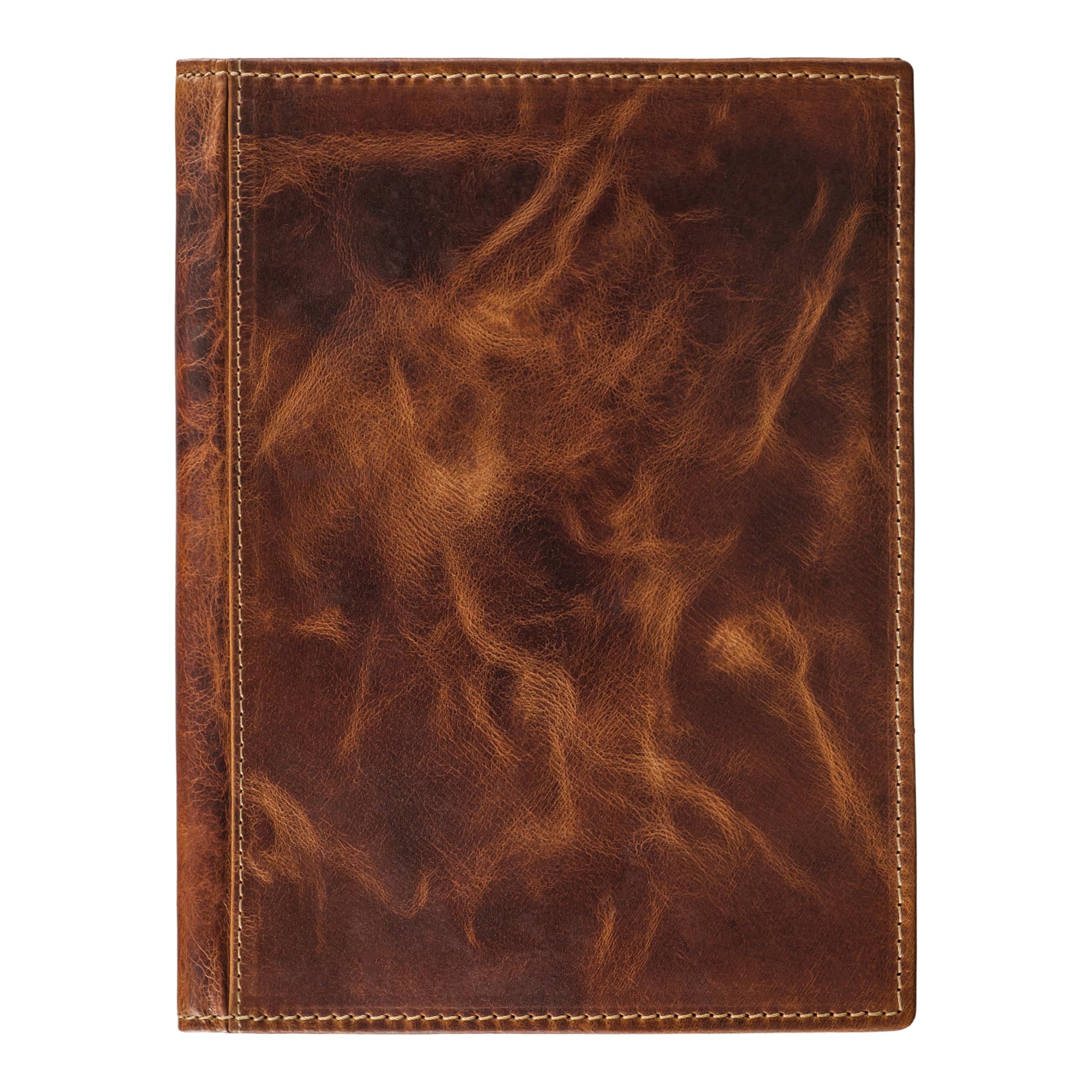 STILORD 'Bernhard' Porte-Documents A5 en Cuir Business Organisateur de Conférence Porte-Document en Cuir Véritable Pochette, Couleur:Cannes - Marron
