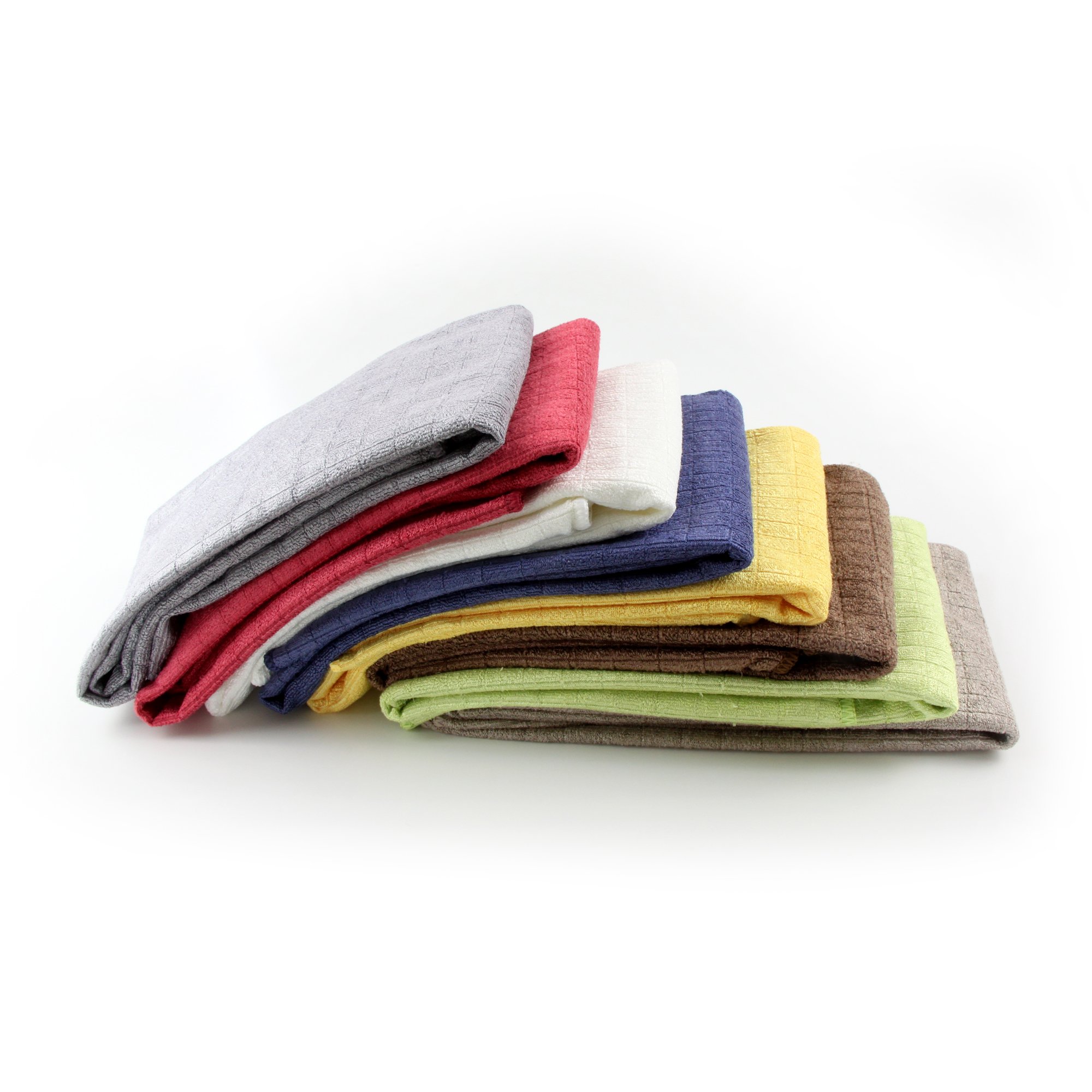Gözze - Geschirrtuch-Set, 3-teilig, Mikrofaser-Poliertuch, 50 x 70 cm - Anthrazit (Packung mit 4)