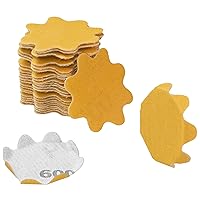 Vista 14 de Keystone Flex Edge - Discos de lijado dorados de 2 pulgadas, papel de lija ondulado con gancho y bucle para lijadoras de cuencos y accesorios