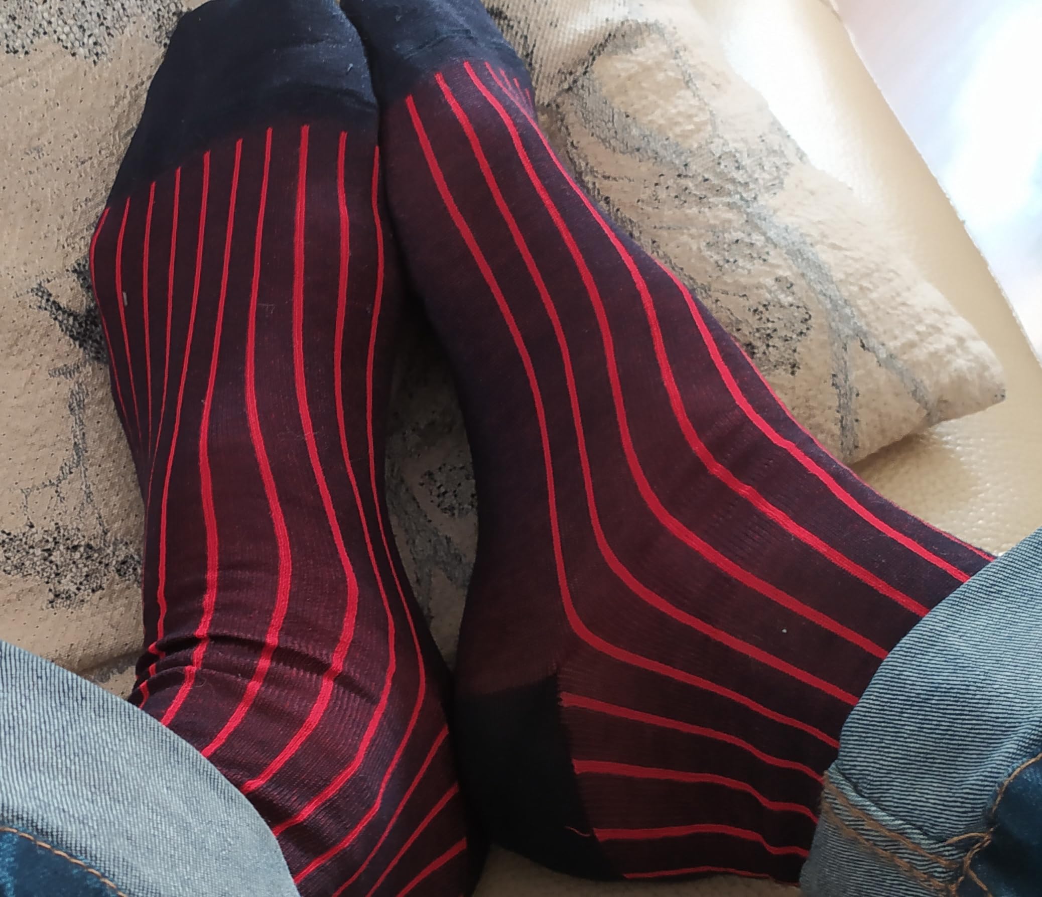 Calcetines largos hombre hilo de Escocia elegantes originales businnes unisex.