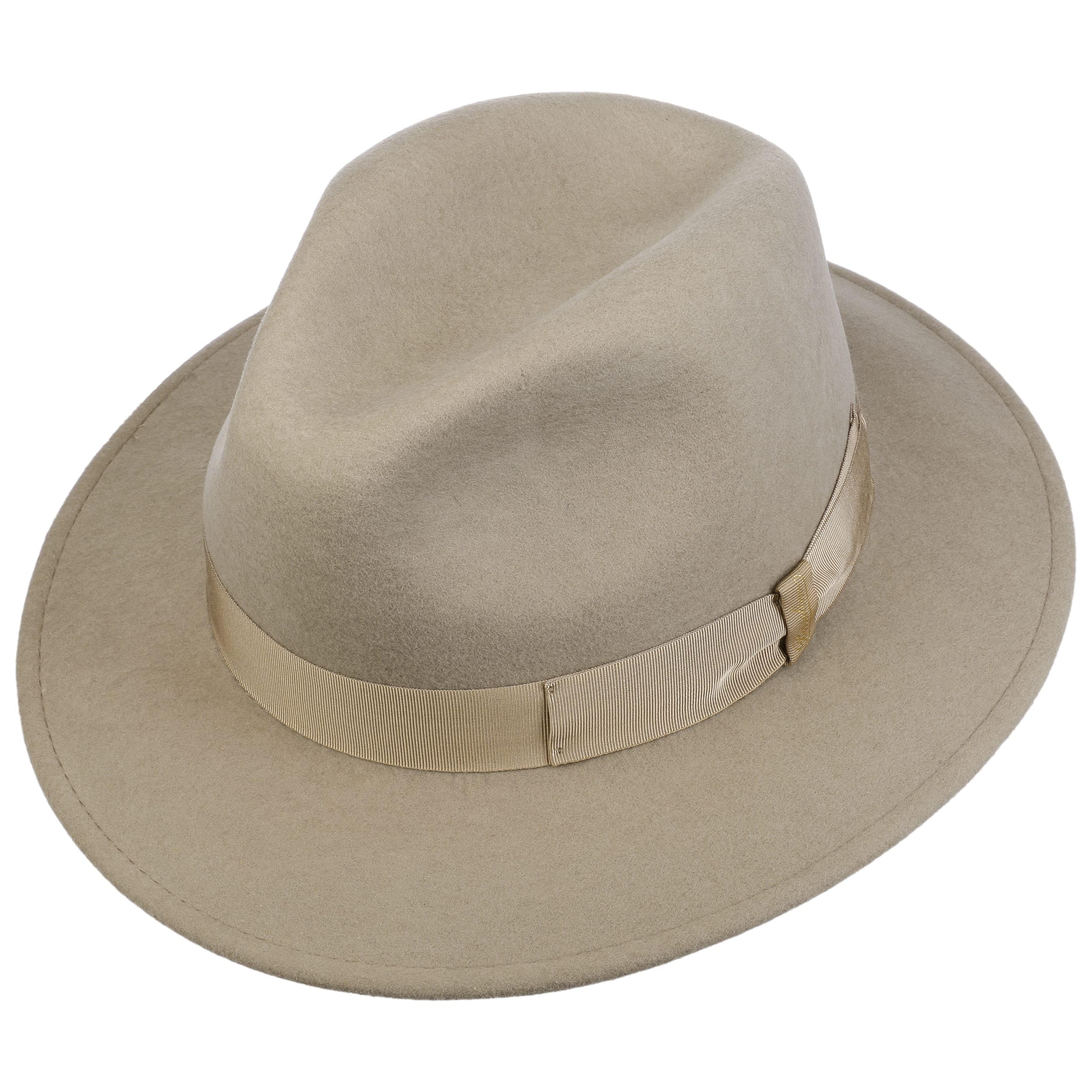 Borsalino Piemonte Traveller Wollhut Wollfilzhut Filzhut Damen/Herren - Made in Italy mit Ripsband, Ripsband Herbst-Winter Winter