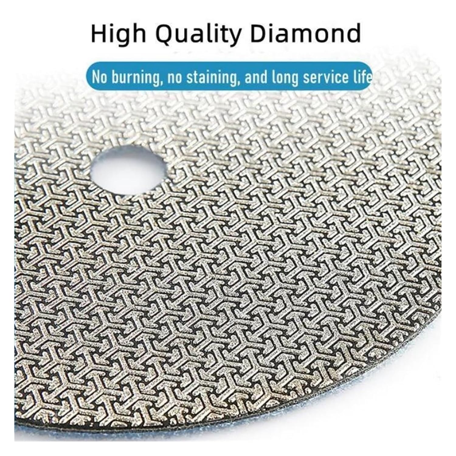 80/100/125/150mm Electroplated Diamond Polishing Pads Hand Polishing Pad Sanding Pads Grinding Disc for Glass Granite Marble(2 Pcs-5 Inches,60)