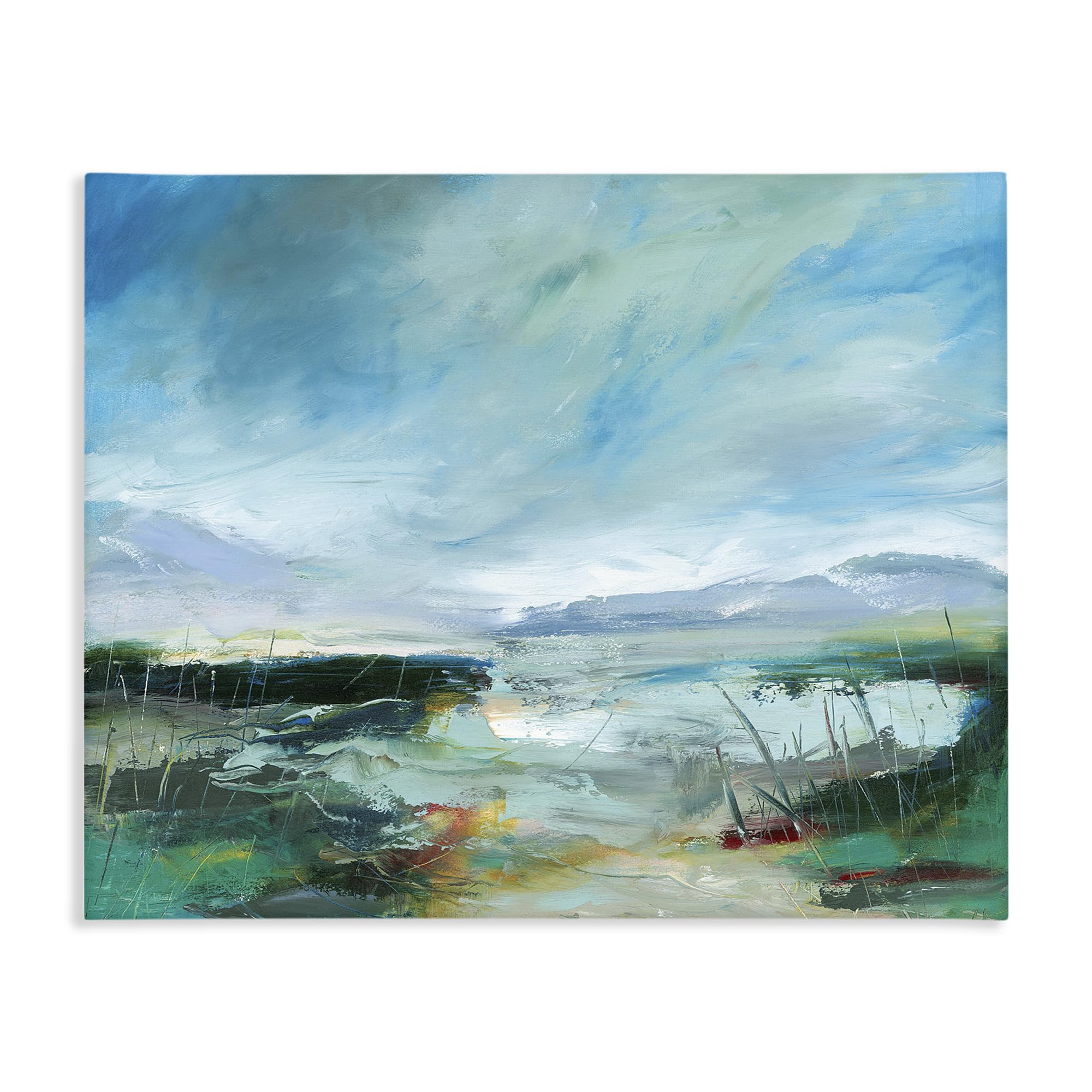 Stupell Industries Unframed Loch Landscape Serenely Abstract Nature, 16 X 20 Inch Canvas Wall Art