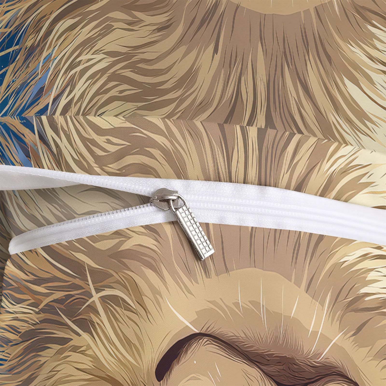 Zestaw poszewek na kołdrę w stylu anime, rozmiar super king-size, 260 x 220 cm, szczotkowana mikrofibra, miękkie poszewki na kołdrę z narożnymi wiązaniami – zwierzę pies, całoroczna pościel, dekoracja