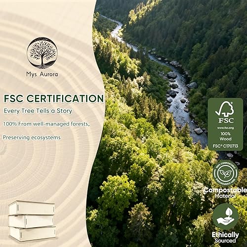 Miniatura 6 de Mys Aurora Rompecabezas con certificado FSC, 200 piezas de rompecabezas de madera con forma de corazón para adultos, rompecabezas de plantas de