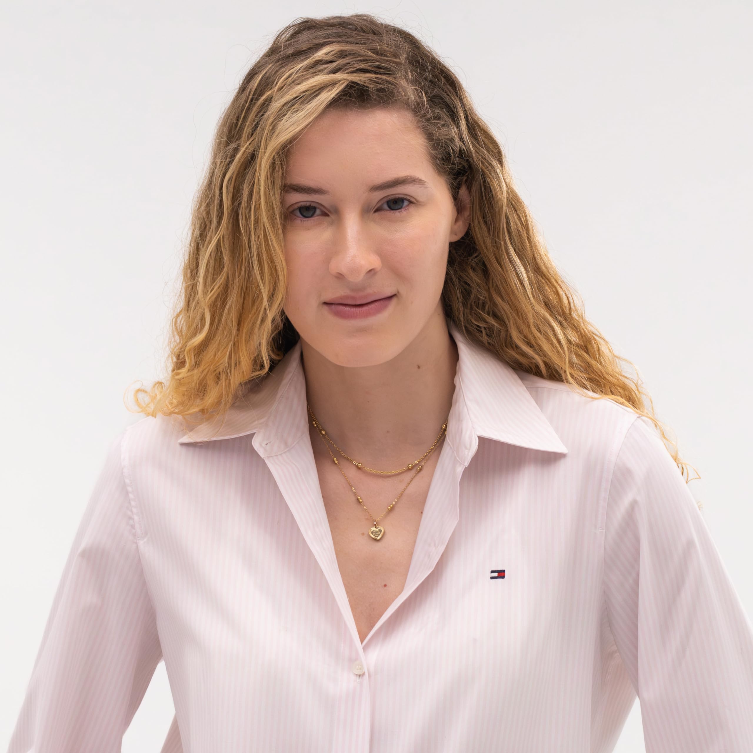 Tommy Hilfiger Jewelry Halskette mit Anhänger für Damen Kollektion aus Edelstahl und Gelbgold-beschichtung - 2781010