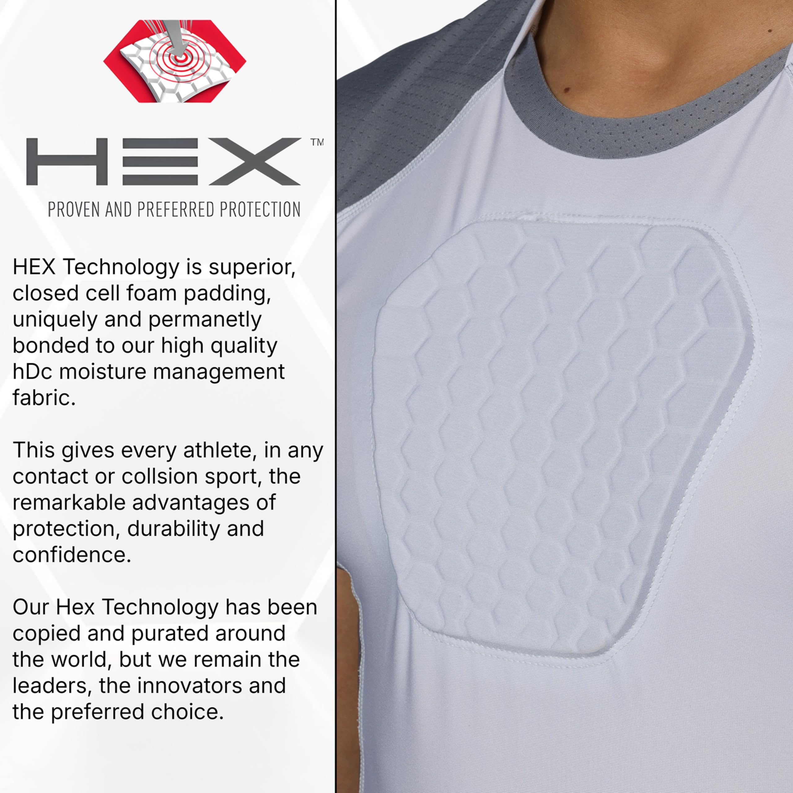 McDavid Md7610 Camisa Hex Sternum Unisex Adulto (Pack de 1)