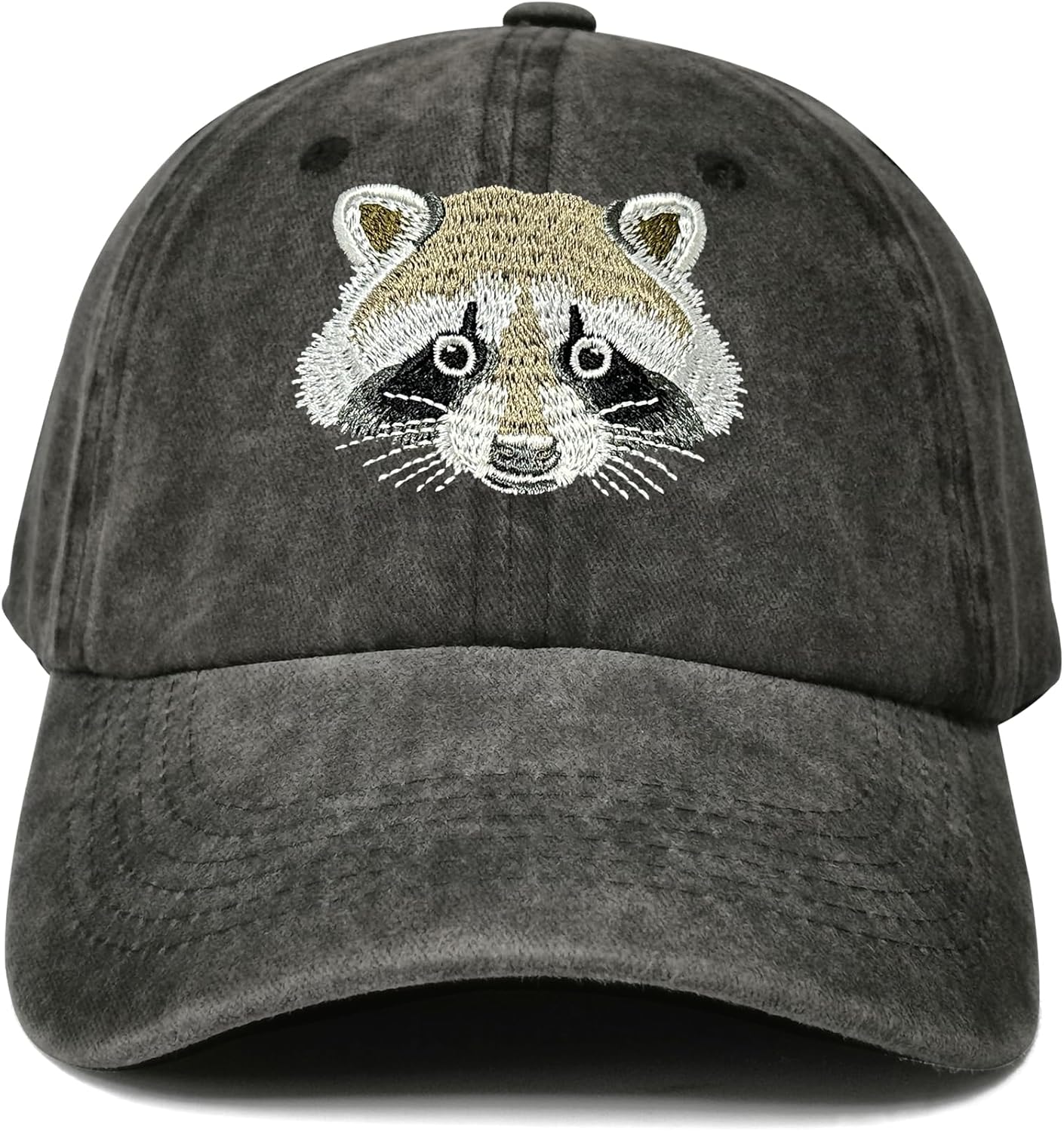 Hepandy Embroidered Raccoon Hats