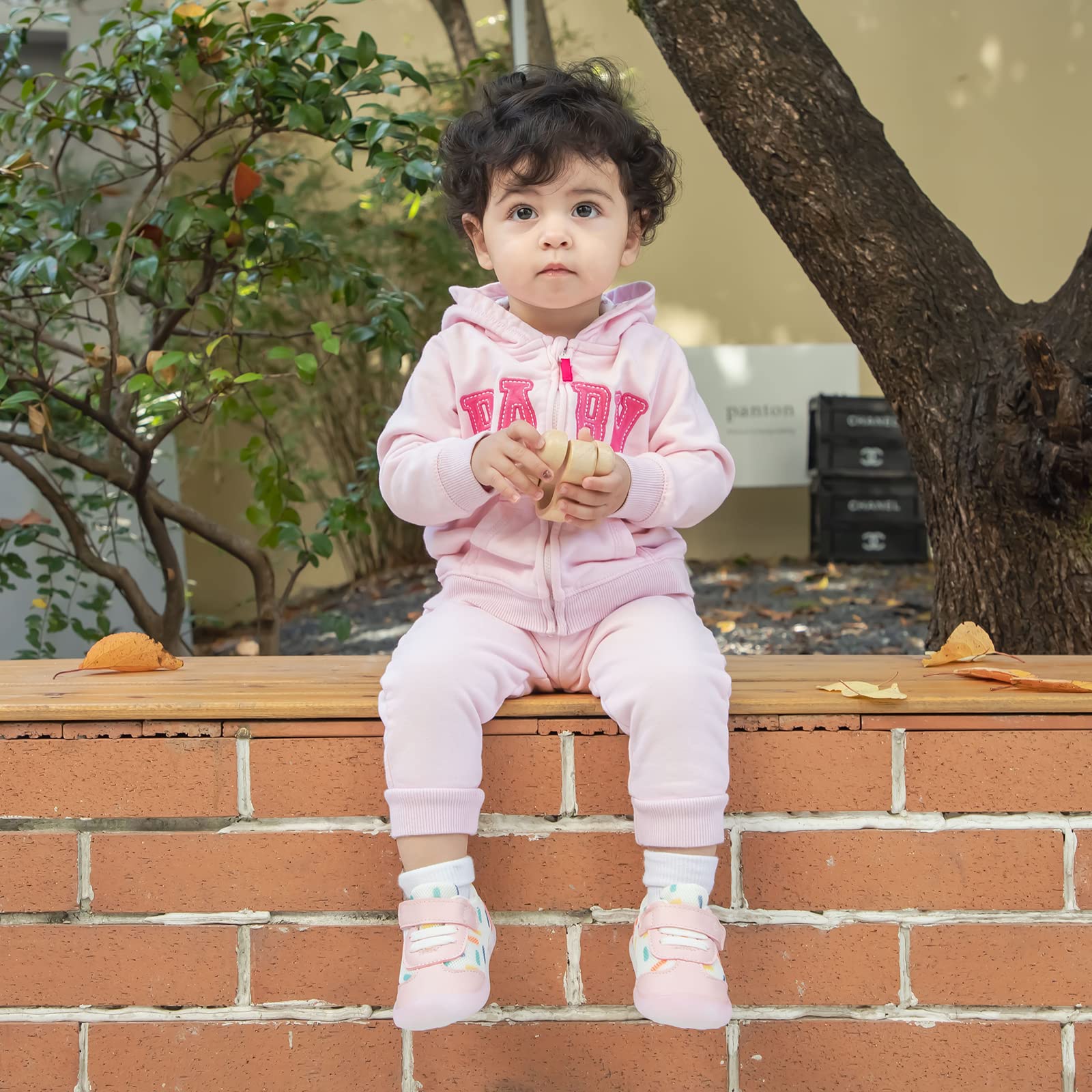 MASOCIO Baby Boys Girls First Walking Shoes Infant Toddler Trainers Anti-Slip Shoes - 3