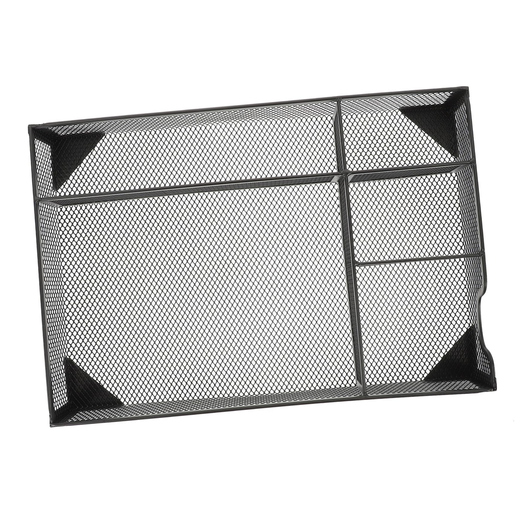 Sewroro Caja de Almacenamiento Malla Metalica para Escritorio Organizador de Archivos para Oficina Portadocumentos para Escritorio Almacenamiento