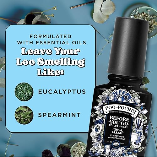 Miniatura 8 de Poo-Pourri Before-You-Go Espray para inodoro, Plástico, Aroma Royal Flush, 2 onza