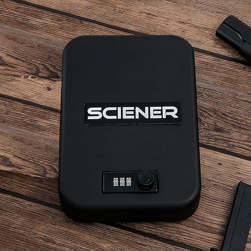 Caja fuerte para pistola de pistola acceso rápido con bloqueo mecánico de contraseña caja fuerte portátil para dinero con acero de alta resistencia