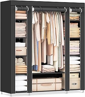 SONGMICS Closet Wardrobe, Portable Closet for Bedroom,...