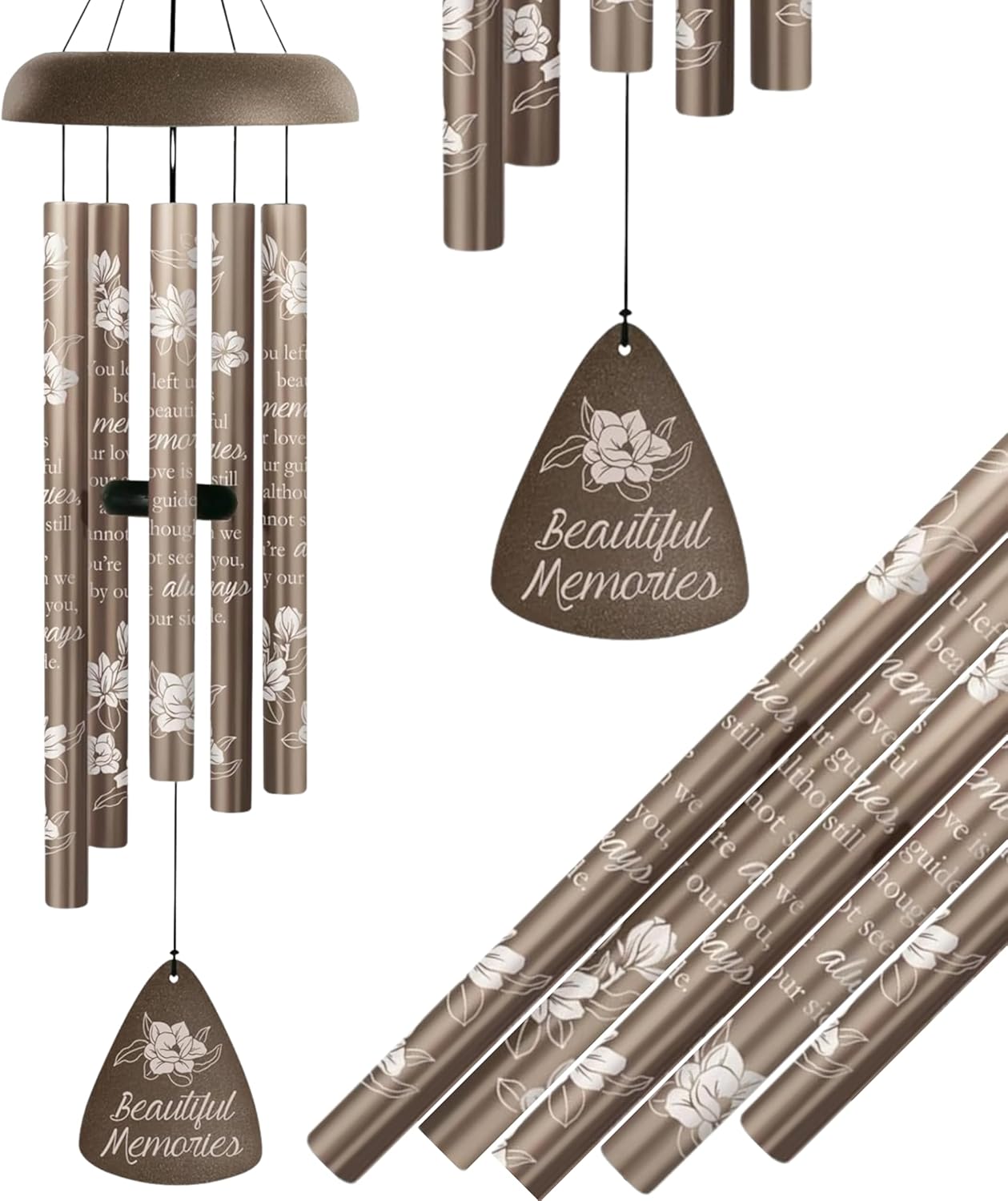 Carson 30" 'Beautiful Memories' Memorial Garden/Patio/Porch Outdoor Decor Windchime
