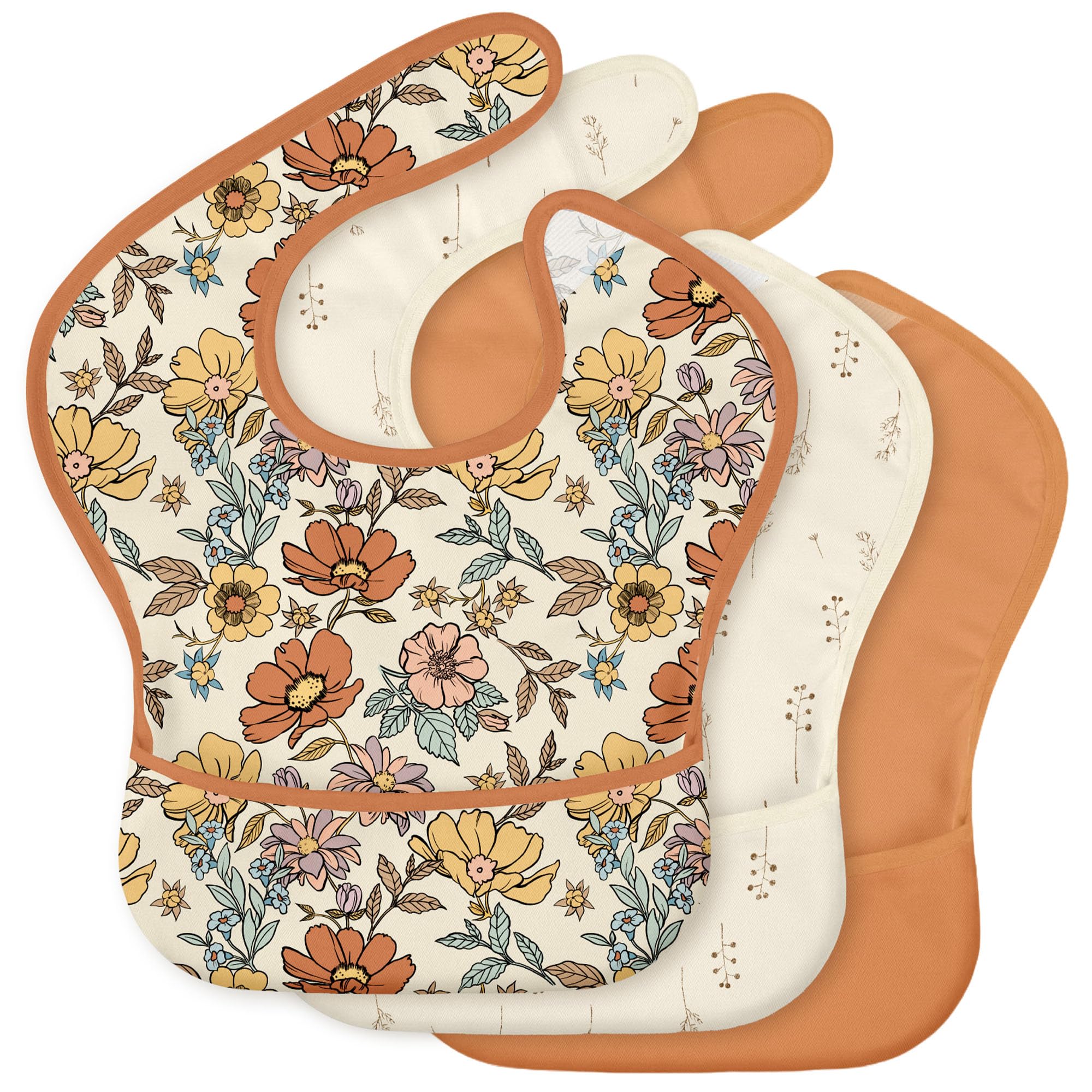 CIVARUA KIDS 3-Pack Waterproof Baby Bibs - bibs and burp cloths | Mubboo