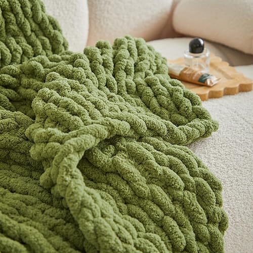 Miniatura 9 de Longhui bedding Manta de punto grueso hecha a mano, lujosa manta de punto trenzado de felpilla para sofá, sofá y cama, manta decorativa ultra suave