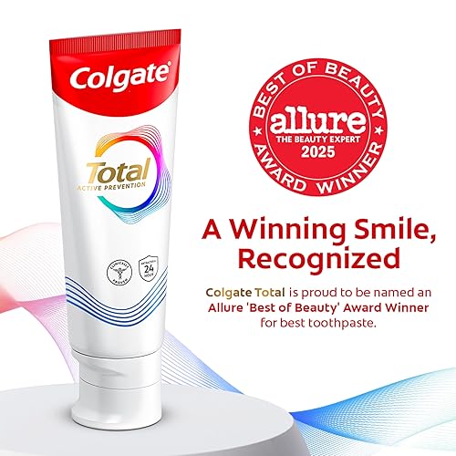 Miniatura 3 de Colgate Total Active Prevention Pasta de dientes de viaje, pasta dental blanqueadora con flúor, antibacteriana, menta, clínicamente probada para la