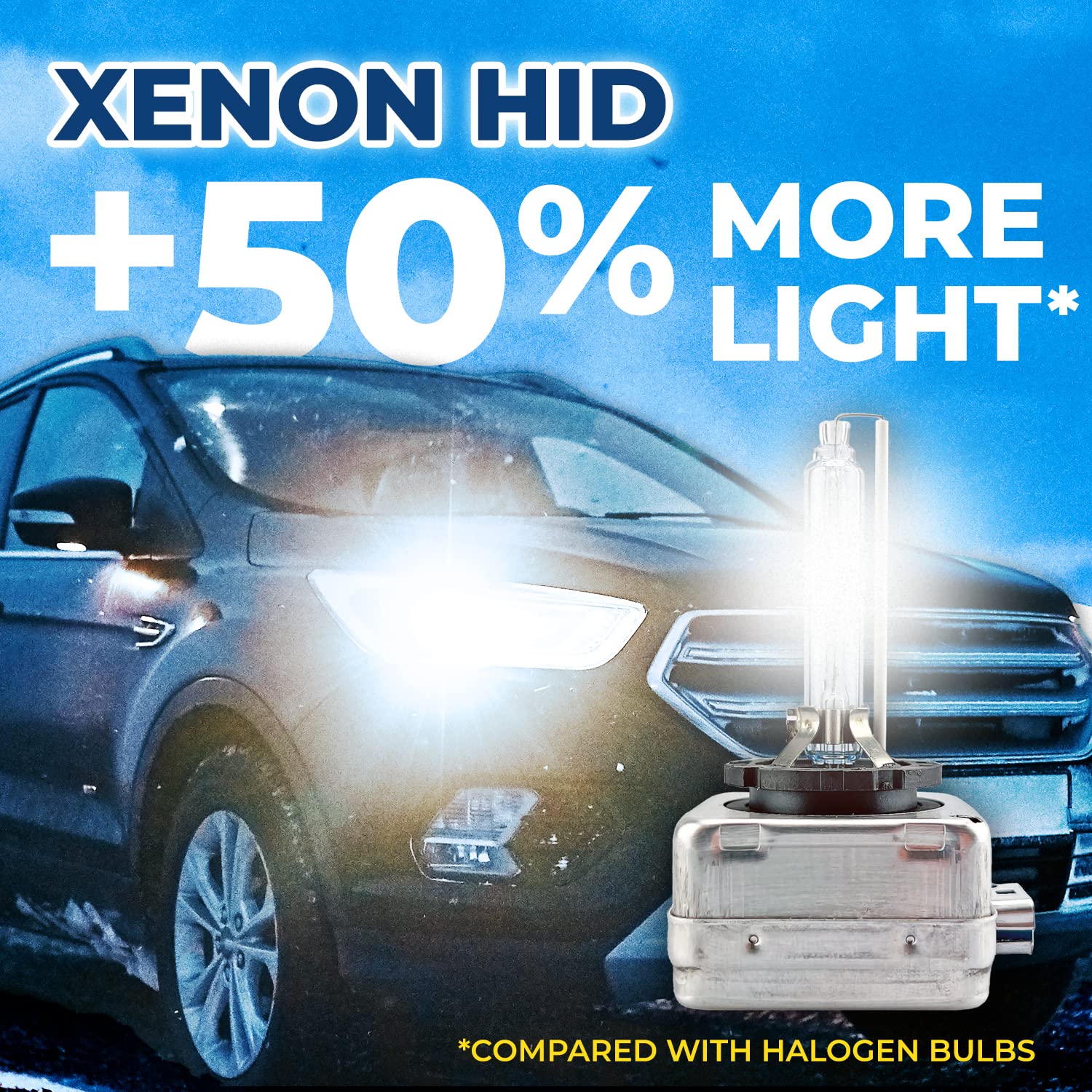 Simply D8S - Bombilla de descarga de gas xenón de 12 V 25 W para faros delanteros de vehículos, base PK32d-1, compatible con Citroen DS3, Ford Mustang, Kia Forte, Tesla Model S, color blanco