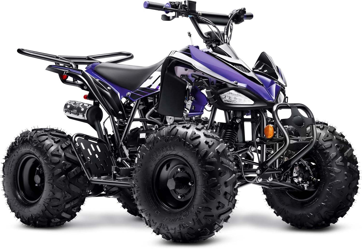 Gas 125cc ATV for Kids & Youth Age 10+ Gas Powered 4 Wheeler with Reverse & Headlights - Big Off-Road Tires (Green, Fully Assembled)