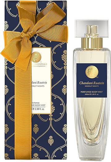 Forest Essentials Intense Perfumed Body Mist Chandani Raatein | Long Lasting Natural Luxury Perfume | Fragrance For Women & Men