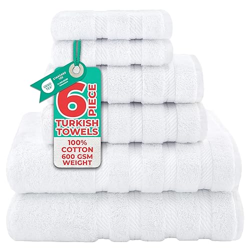 American Soft Linen Luxury 6 Piece Towel Set, 2 Bath