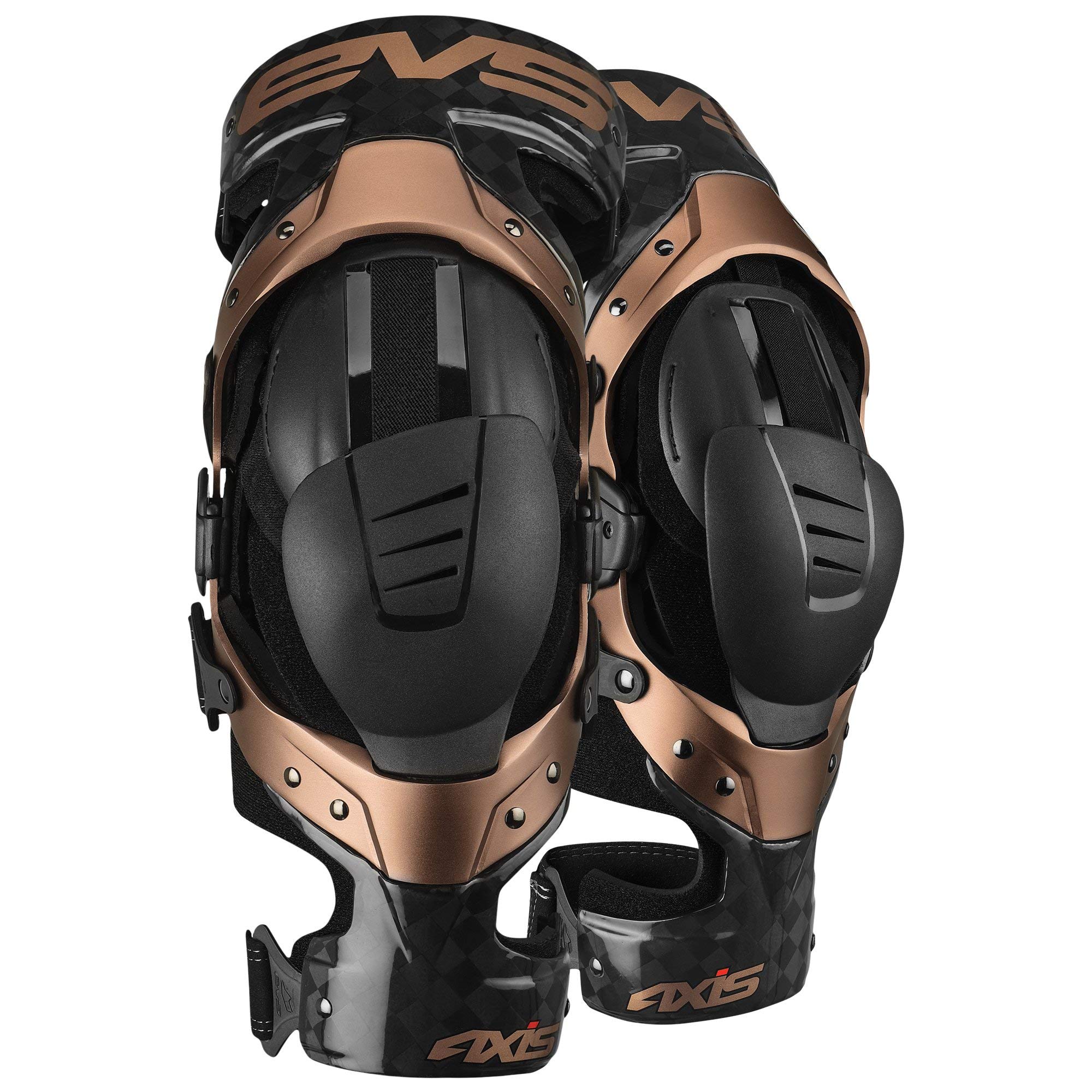 EVSSports Unisex-Adult Axis Pro Knee Brace - Pair (Black/Copper)