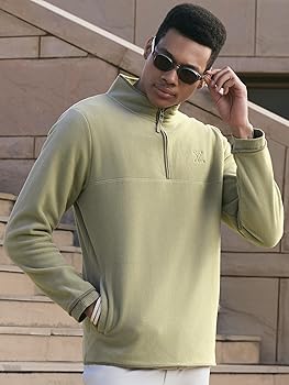 Buy XYXX Men Cotton Rich Fleece jacket, Relaxed Fit, Solid
