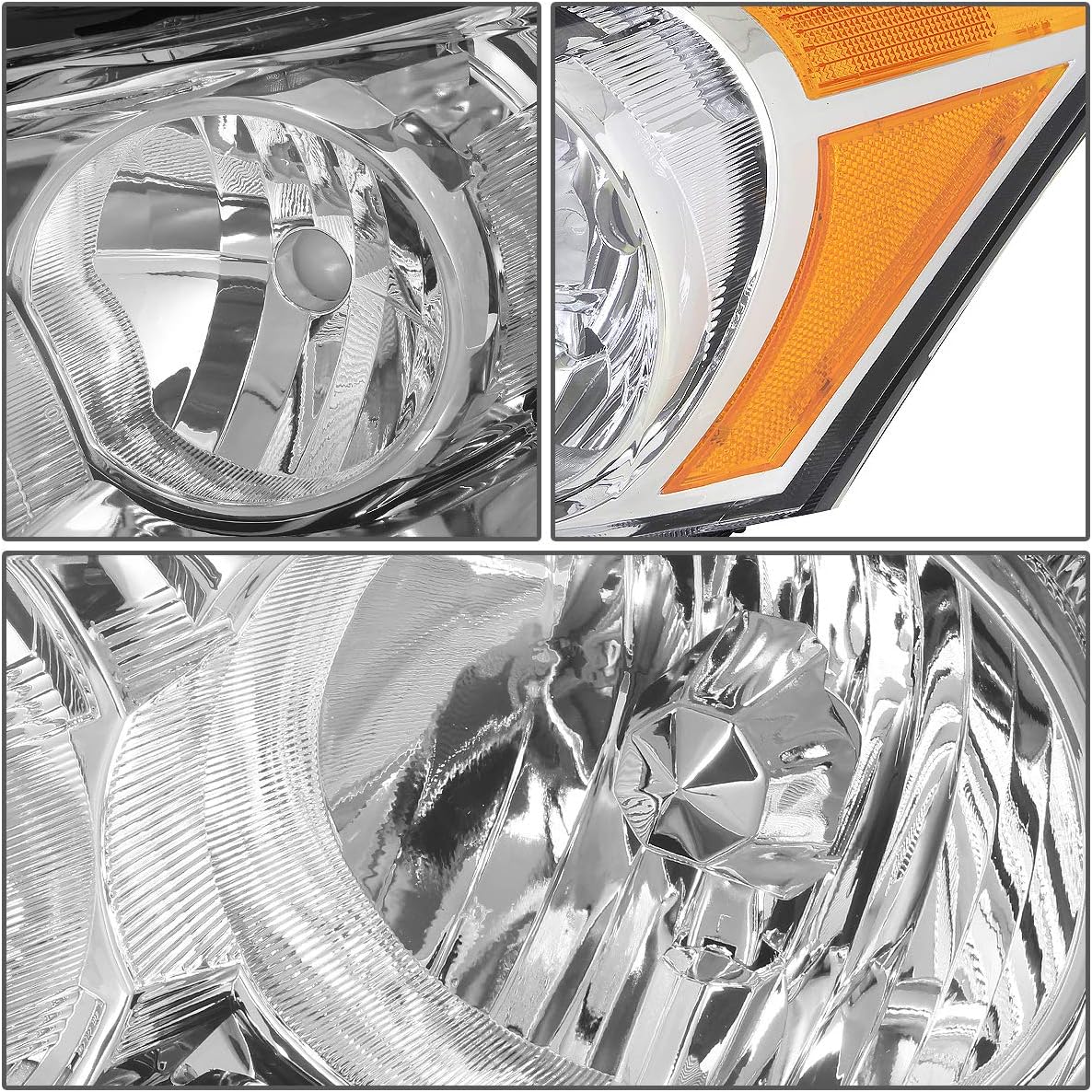 DNA MOTORING Factory Style Driver/Left Side Headlight Lamp Assembly Replacement Compitable with 08-12 HONDA ACCORD, OEM-HL-0003-L