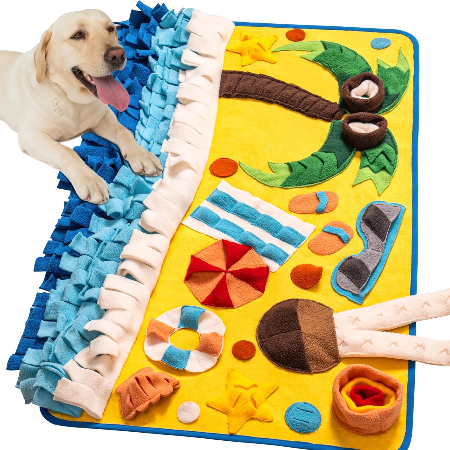 Snuffle Mat for Dogs15Training Elements,Durable and Soft Fabric Dog Snuffle Mat for