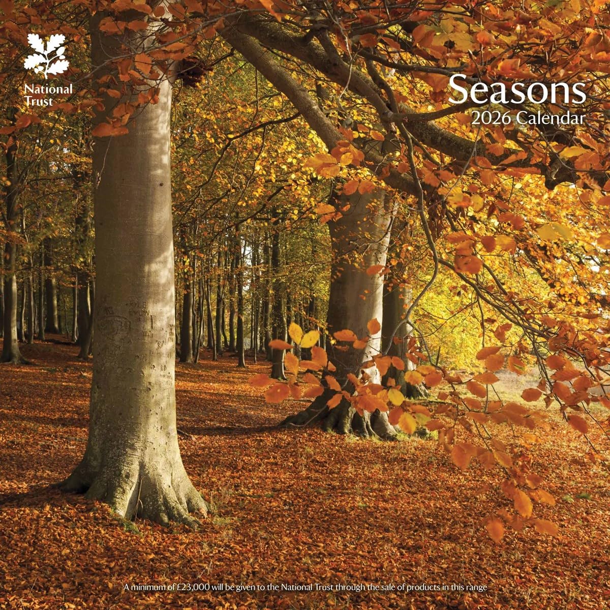 Carousel Worldwide, National Trust Seasons 2026 Square Wall Calendar