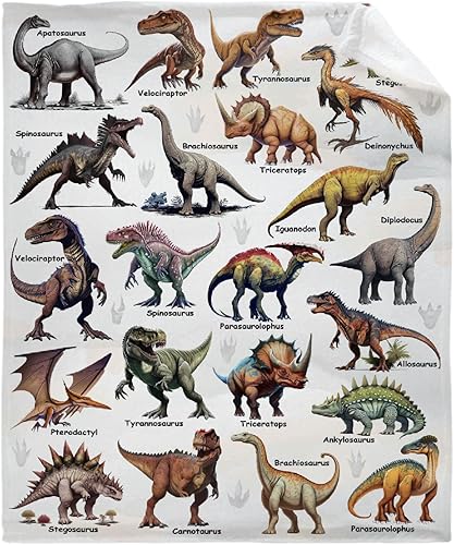 Vista 66 de Manta Personalizada con Nombre de Dinosaurio Regalos Personalizados Mantas de Franela Súper Suaves y Ligeras Manta para Niños, Adultos, Adecuada