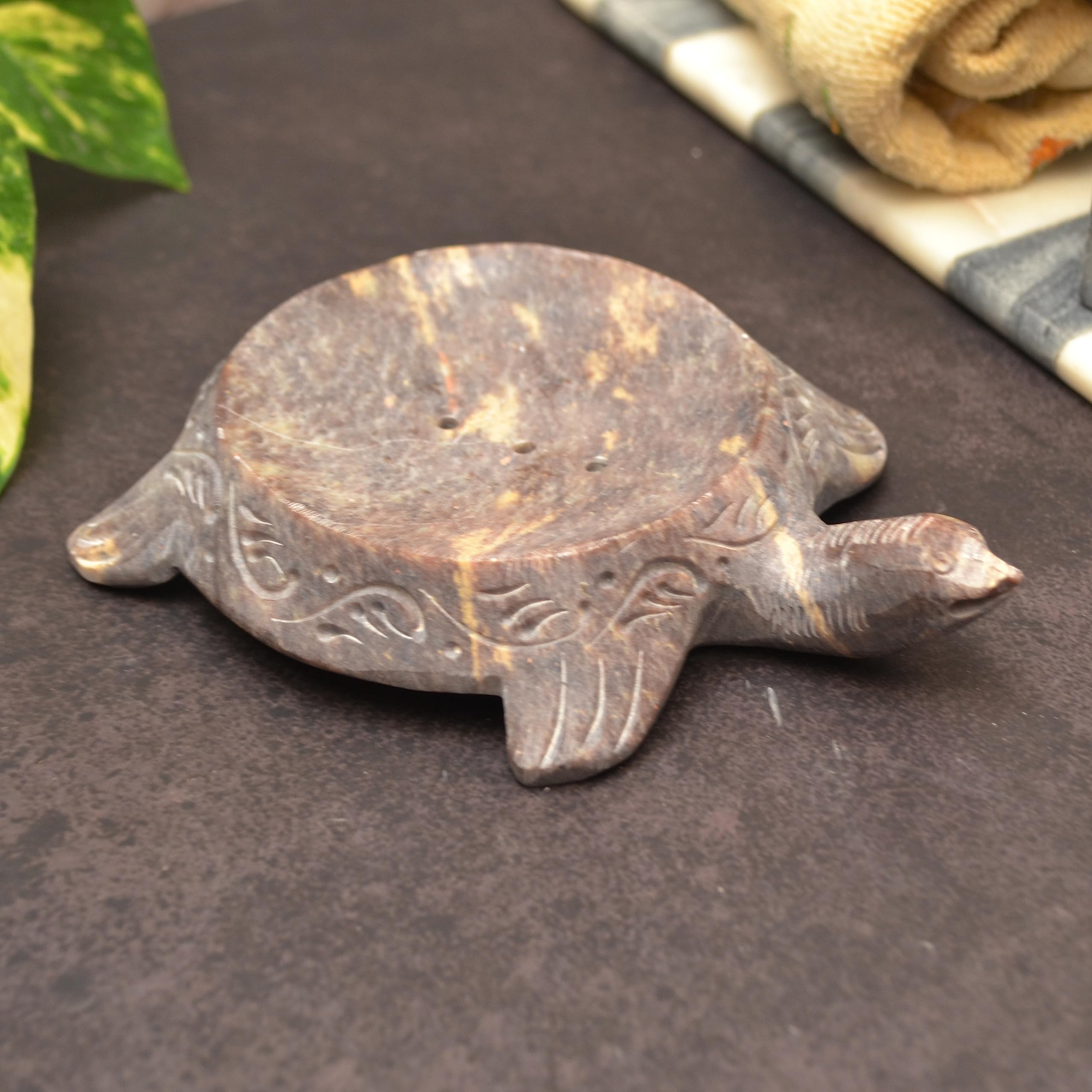 Katkaria Creations Turtles Soap Dish || Natural Marble Soapstone Soap Dish || Bathroom Accessories (Turtle) (B0BMQMYFB4) Amazon Price History, Amazon Price Tracker