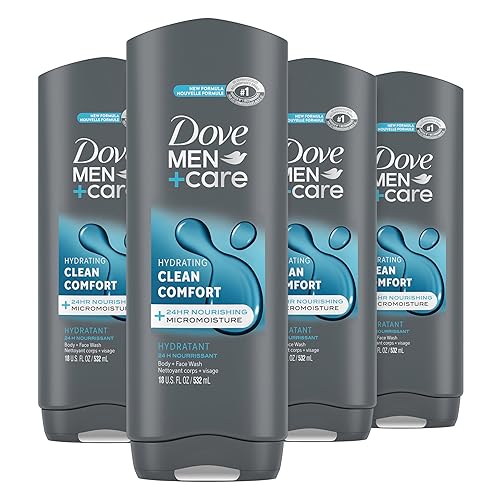 Dove Men+Care Clean Comfort Deodorant & Body Wash 4pk