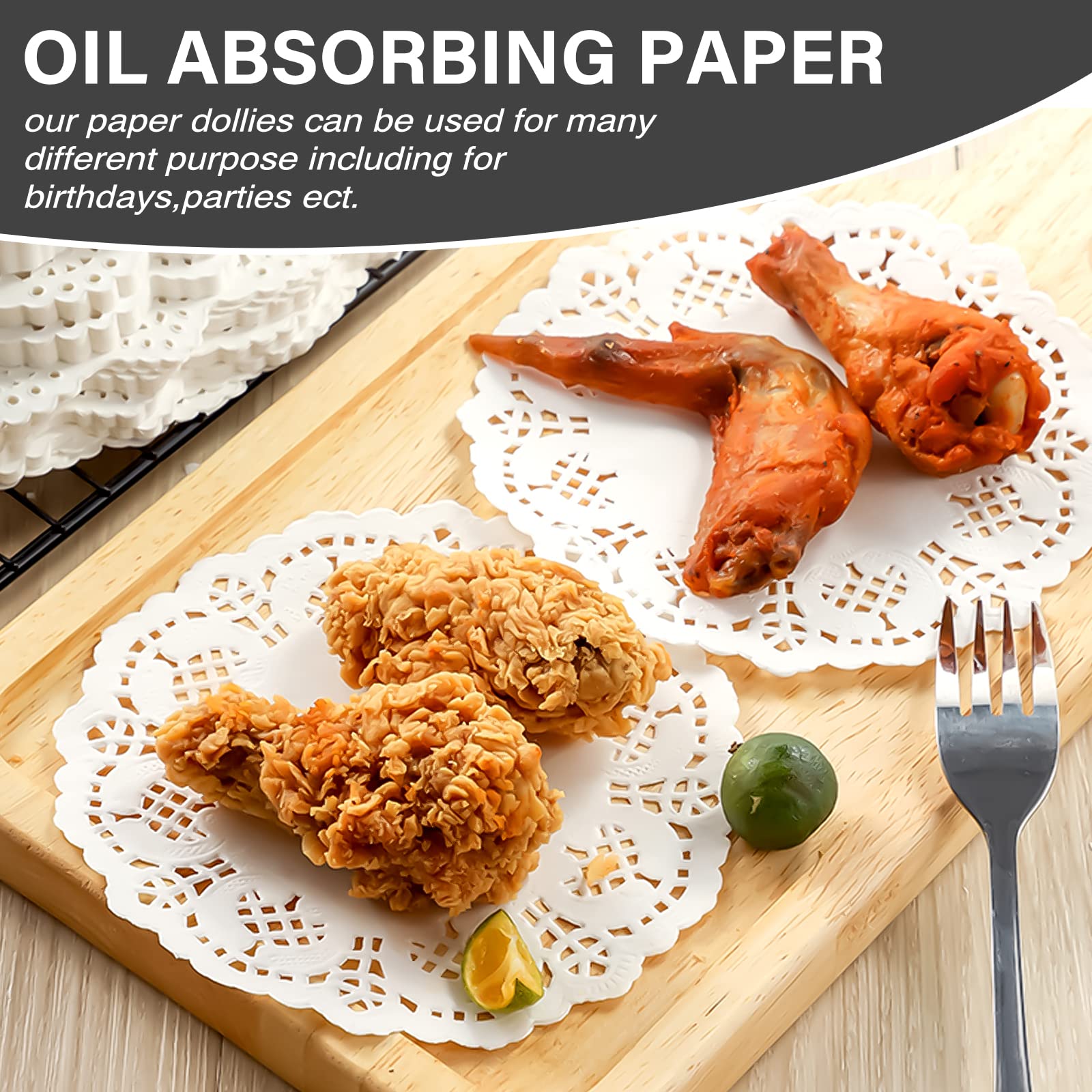 QUARKZMAN Goldene Spitzendeckchen - 50 Stück Für Perfekte Partys