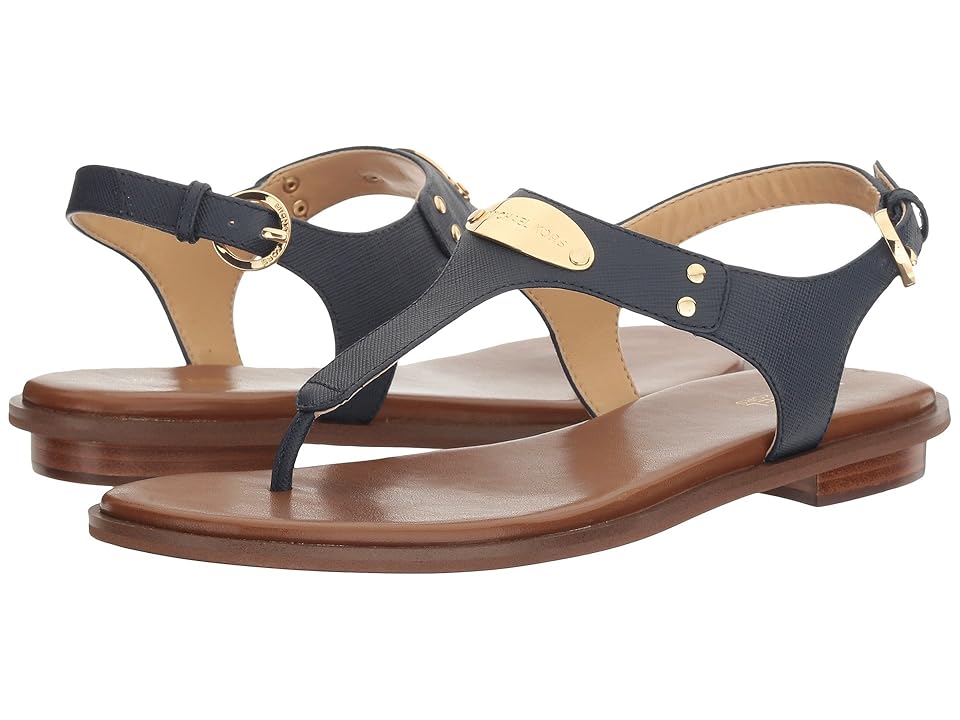 

MICHAEL Michael Kors MK Plate Thong (Navy Saffiano 1) Women's Sandals