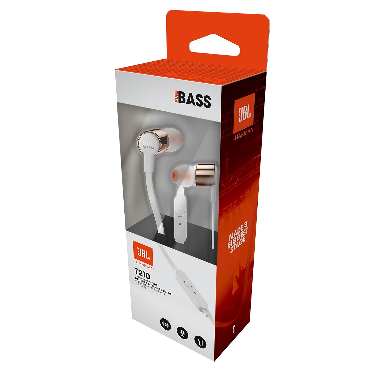 JBL T210 In Ear Headphones Rose Gold : Amazon.in: Electronics