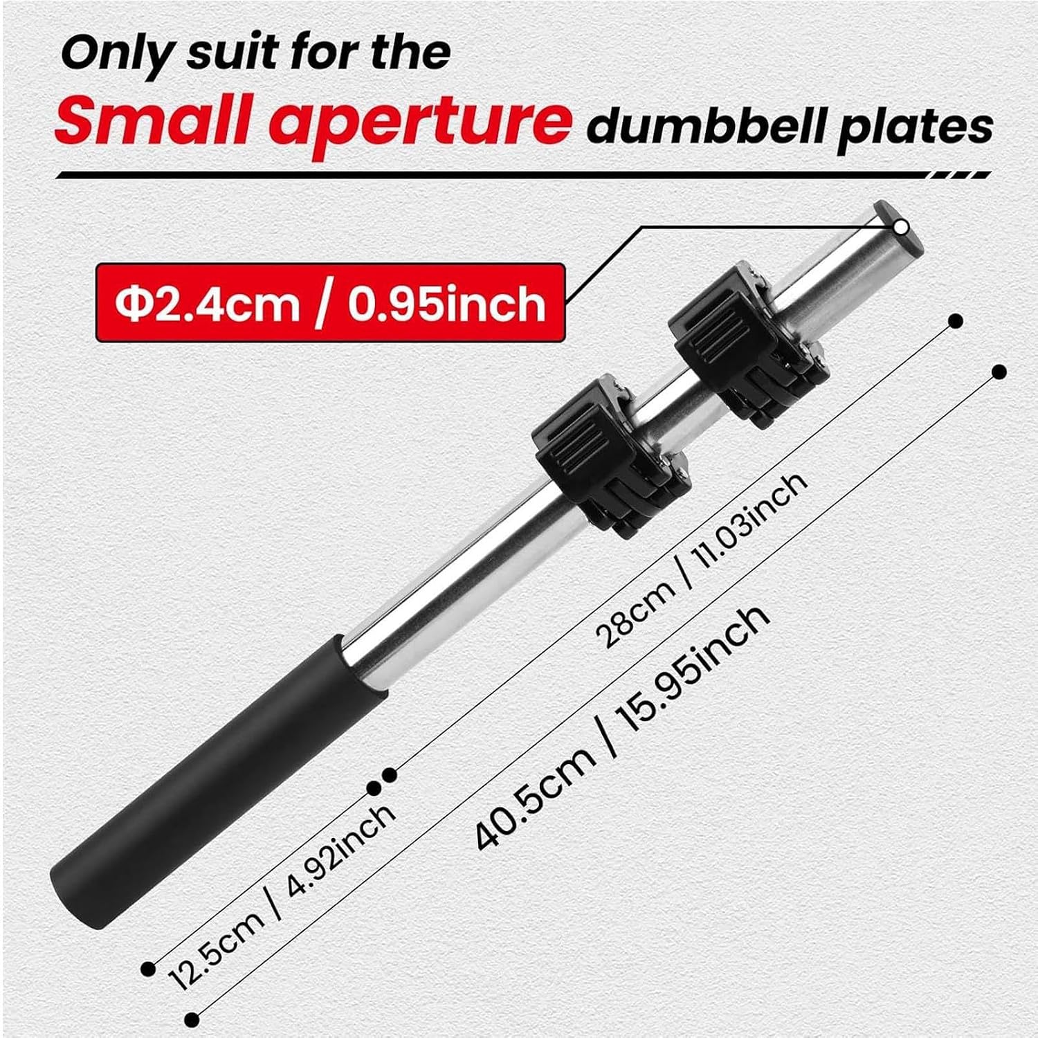 Dumbbell Bar Wrist Bar Exerciser Equipment | Adjustable Forearm Trainer for Women Men Home Workplace Gym Fitness Daily Routine