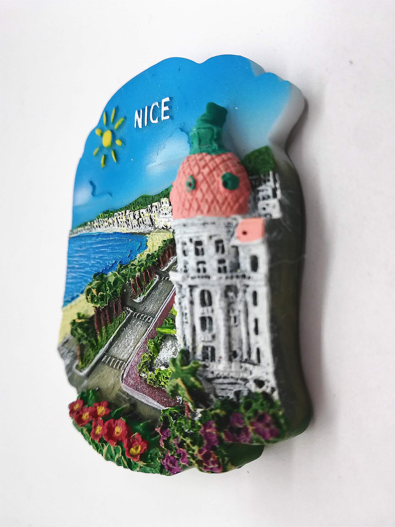 Nice France Magnete 3D Per Frigorifero - Souvenir Di Viaggio In Resina 9x6 Cm - Decorazione Casa E Cucina - 2